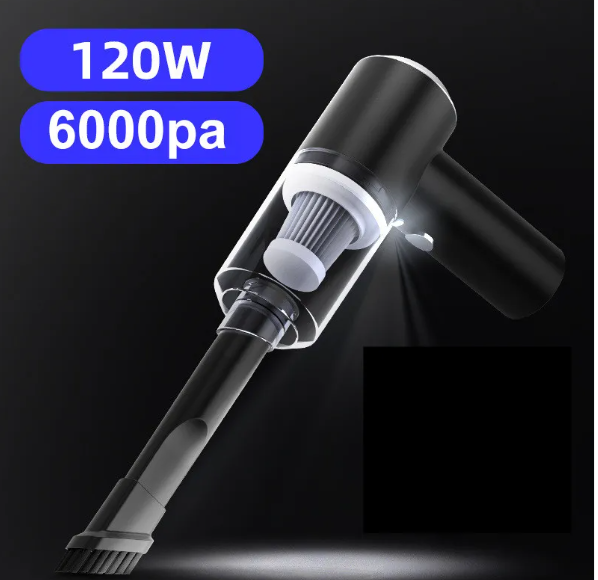 Aspiradora Inalámbrica para Auto 120W, Portátil y Potente
