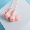 Auriculares con Cable de Colores Macaron y Reducción de Ruido con Micrófono