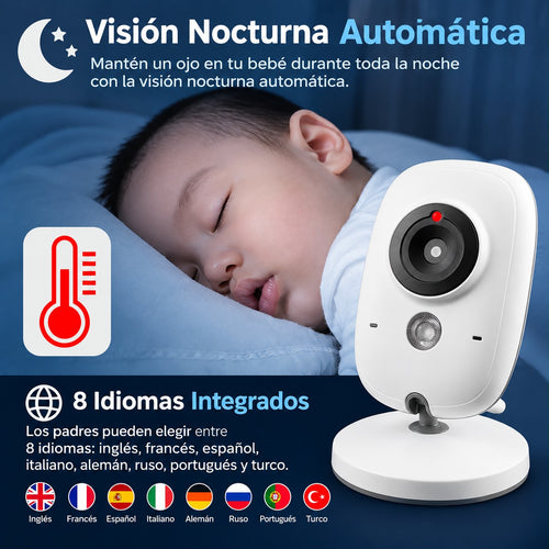Monitor, listen to, and keep your baby company from anywhere in the house with this baby monitor.💛