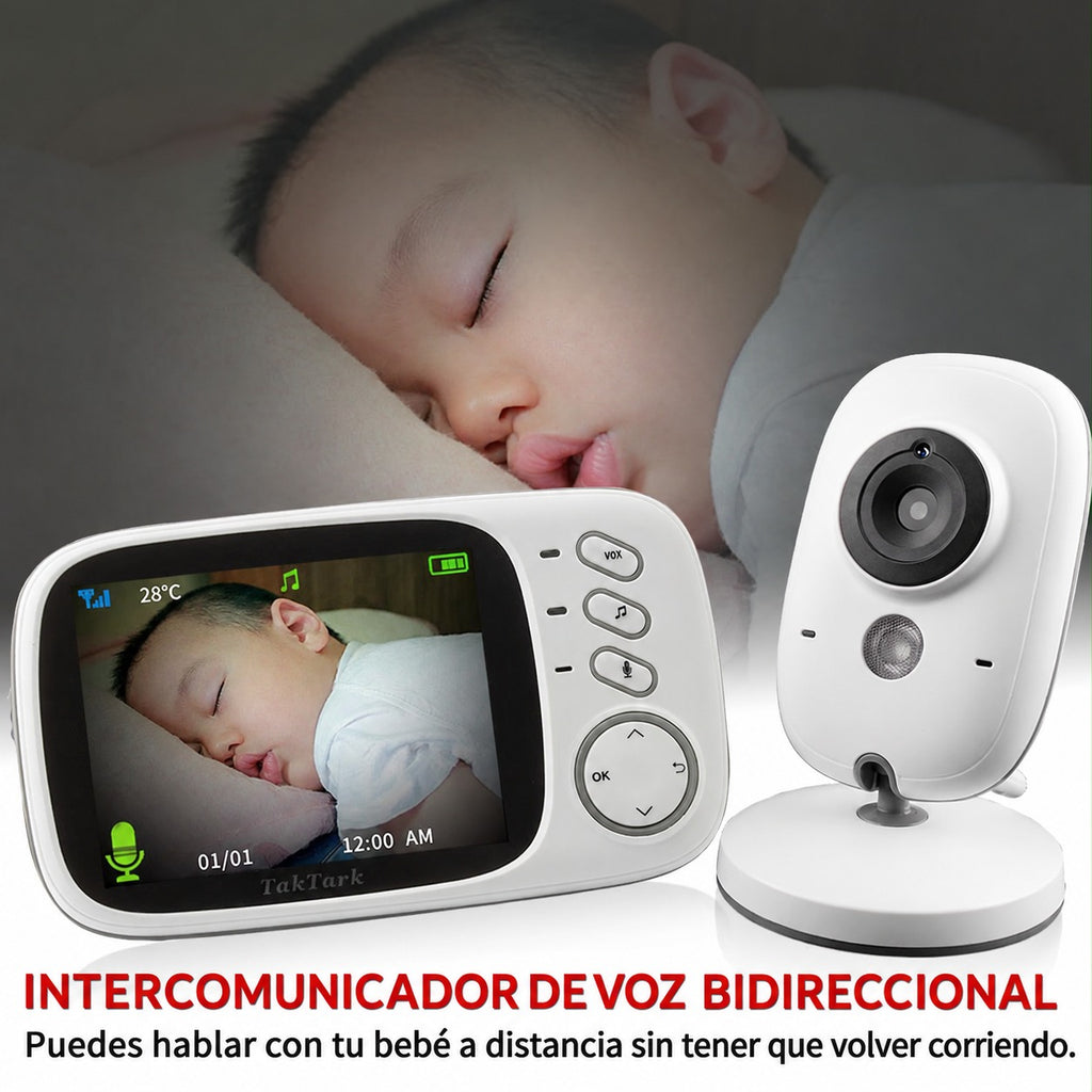 Vigila, escucha y acompaña a tu bebé desde cualquier lugar de la casa con este monito para bebé.💛